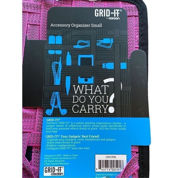 GRID-IT any Cocoon CPG7BK GRID-IT!® Accessory Organizer - Small 7.25" x 9.25" Bl - Picture 7 of 7